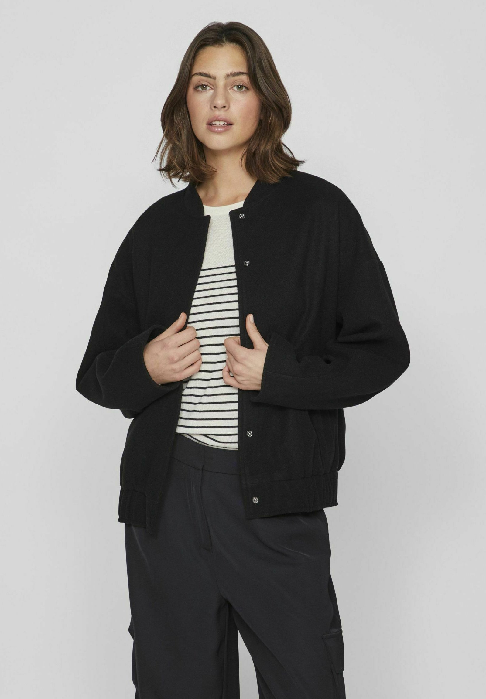 Blouson Bomber Fille Motif Payasa Villana - Manches Longues, Fermeture Zippée, 100% Polyester