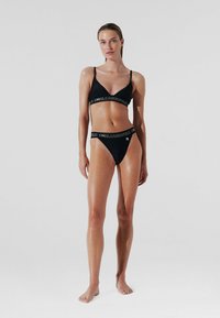 KARL LAGERFELD IKON WITH ELASTIC - Bikini apakšdaļas - black