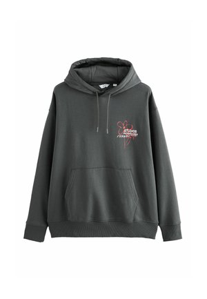 REGULAR FIT - EMBROIDERED GRAPHIC - Kapuzenpullover - slate grey