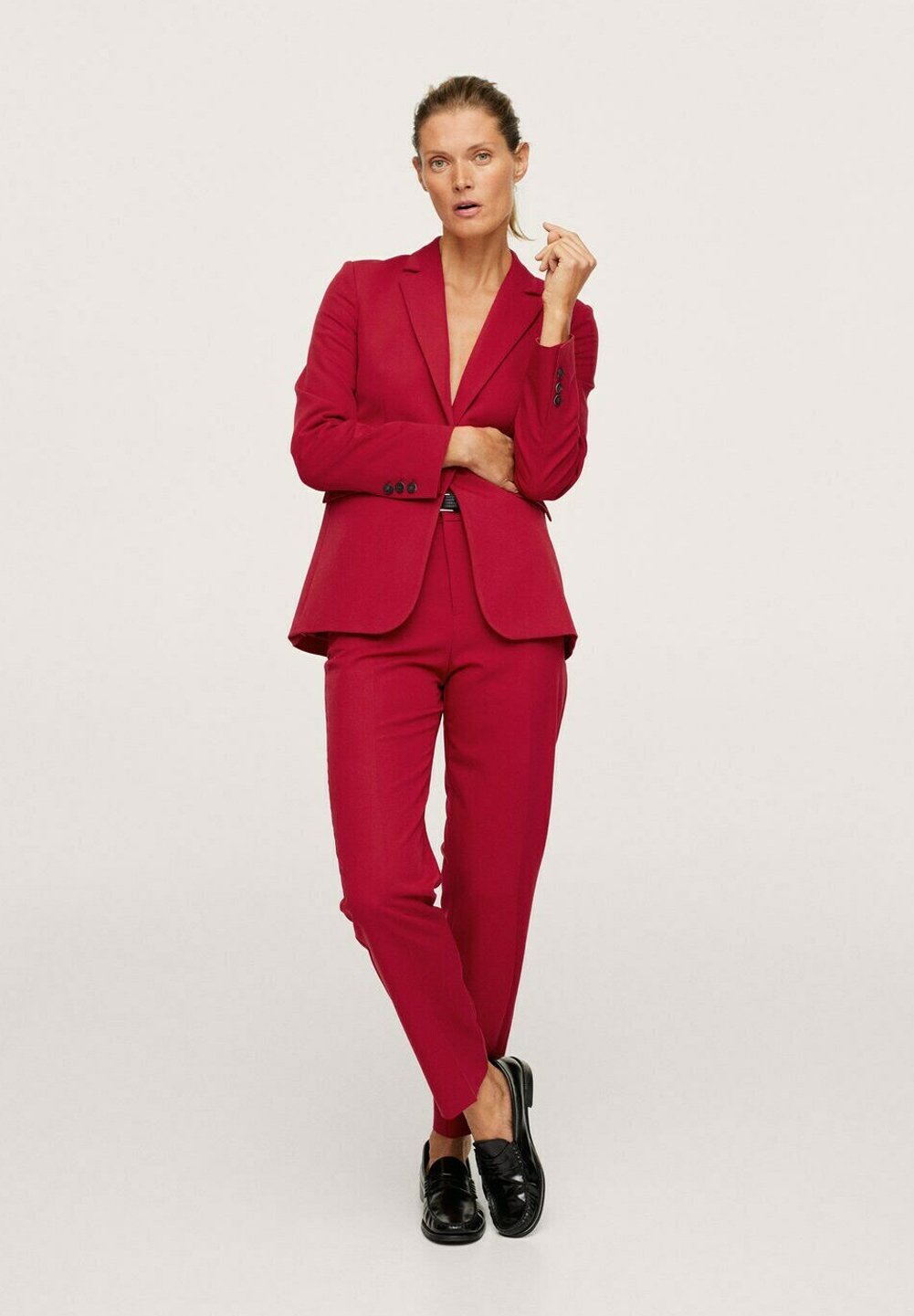 mango red blazer