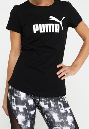 T-shirt med print - black