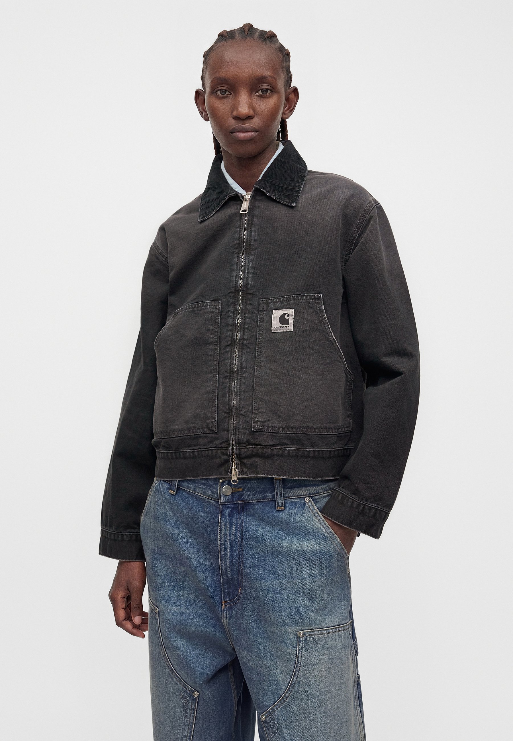 Carhartt WIP ARCAN - Denim jacket - black - Zalando.co.uk