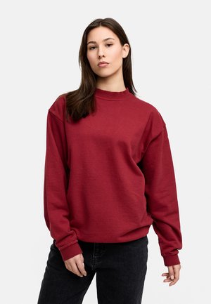 Sweatshirt - red washed