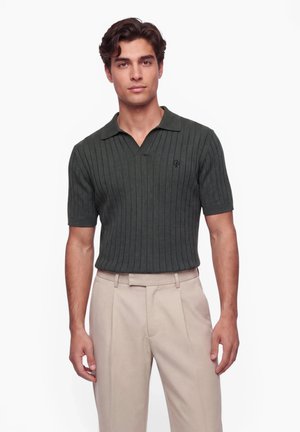 CRYSTAL PARIS, CRYSTAL PARIS STRUCTURED POLO VENTO - Poloshirt - khaki