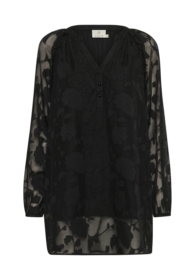 Kaffe Tuniek gemêleerd zwart Kaffe Tuniek gemêleerd zwart