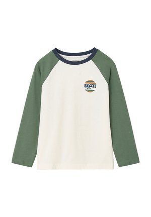 Vertbaudet, VERTBAUDET LANGARMSHIRT JUNGEN COLORBLOCK - Langarmshirt - salbeigrün