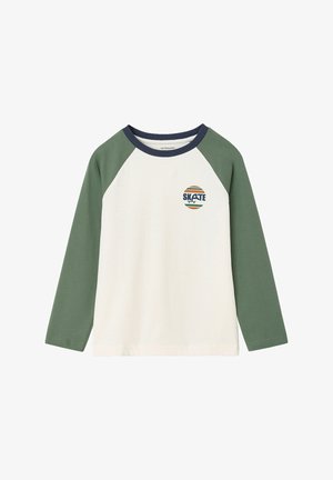 Vertbaudet, VERTBAUDET LANGARMSHIRT JUNGEN COLORBLOCK - Long sleeved top - salbeigrün