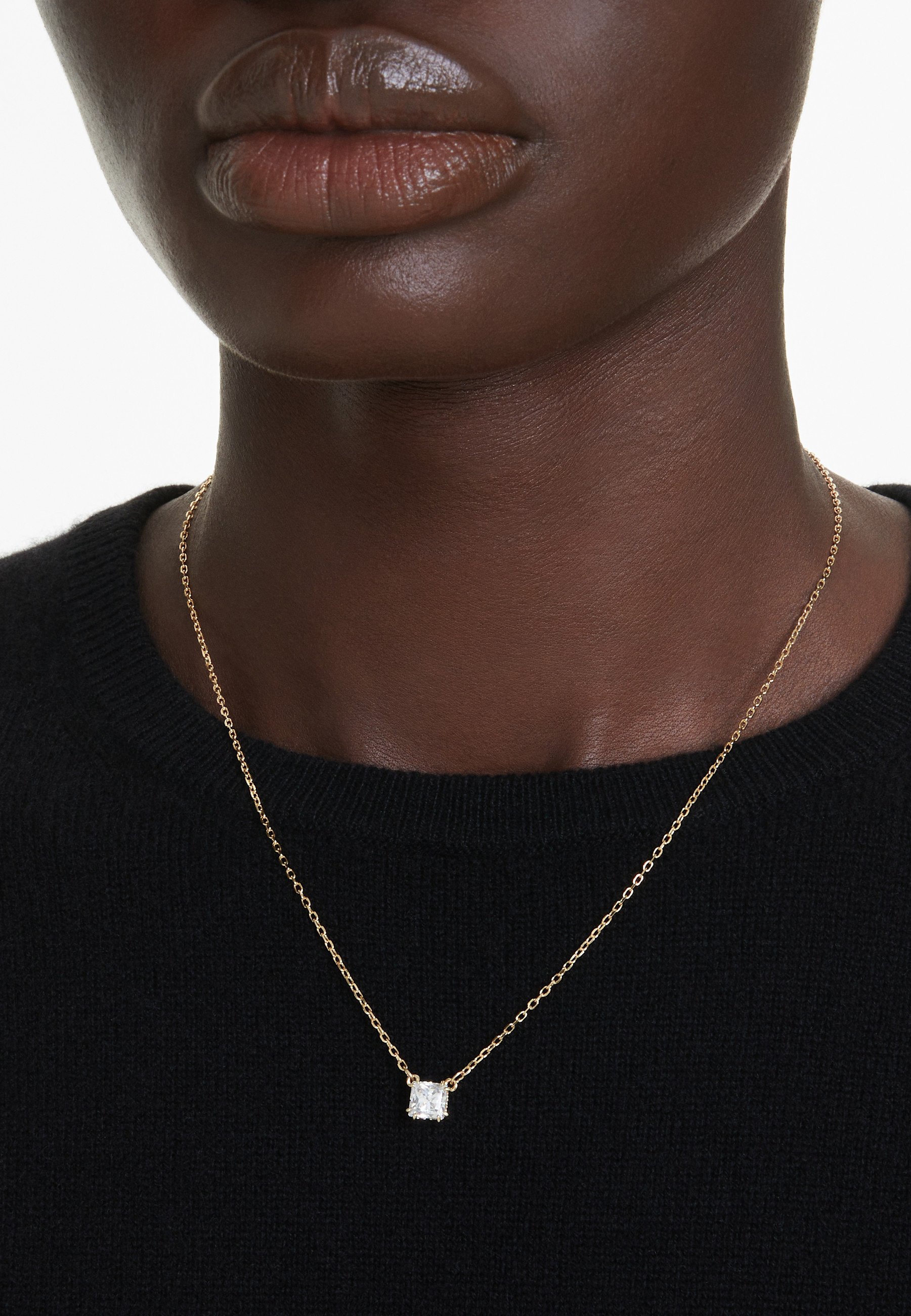 Swarovski STILLA PENDANT SQUARE CUT Necklace white/gold