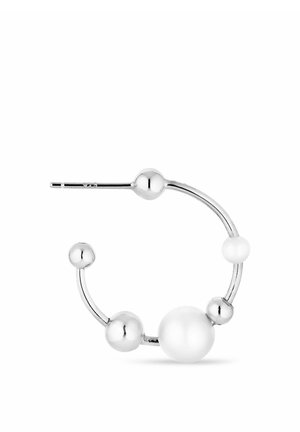 ATOMIC PEARL HOOP - Single earring - silver coloured