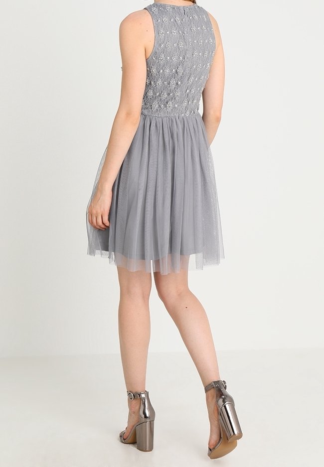Lace & Beads Cocktail dress / Party dress - dark grey - (Pre-owned) - Zalando Lace & Beads Cocktail dress / Party dress - dark grey - (Pre-owned) - Zalando
