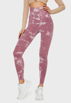 TIEDYE SEAMLESS HIGH WAISTED - Legginsy - pink