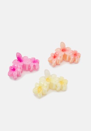Pieces PCMELIA HAIRSHARK 3 PACK - Haaraccessoire - party pink/peach/yellow