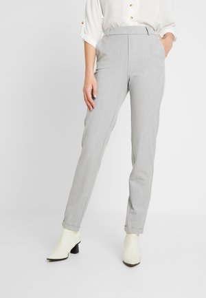 Stoffhose - mottled light grey
