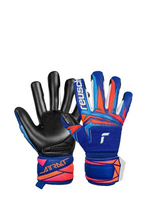 ATTRAKT INFINITY EVOLUTION  - Goalkeeping gloves - sharp blu/shock orng blck