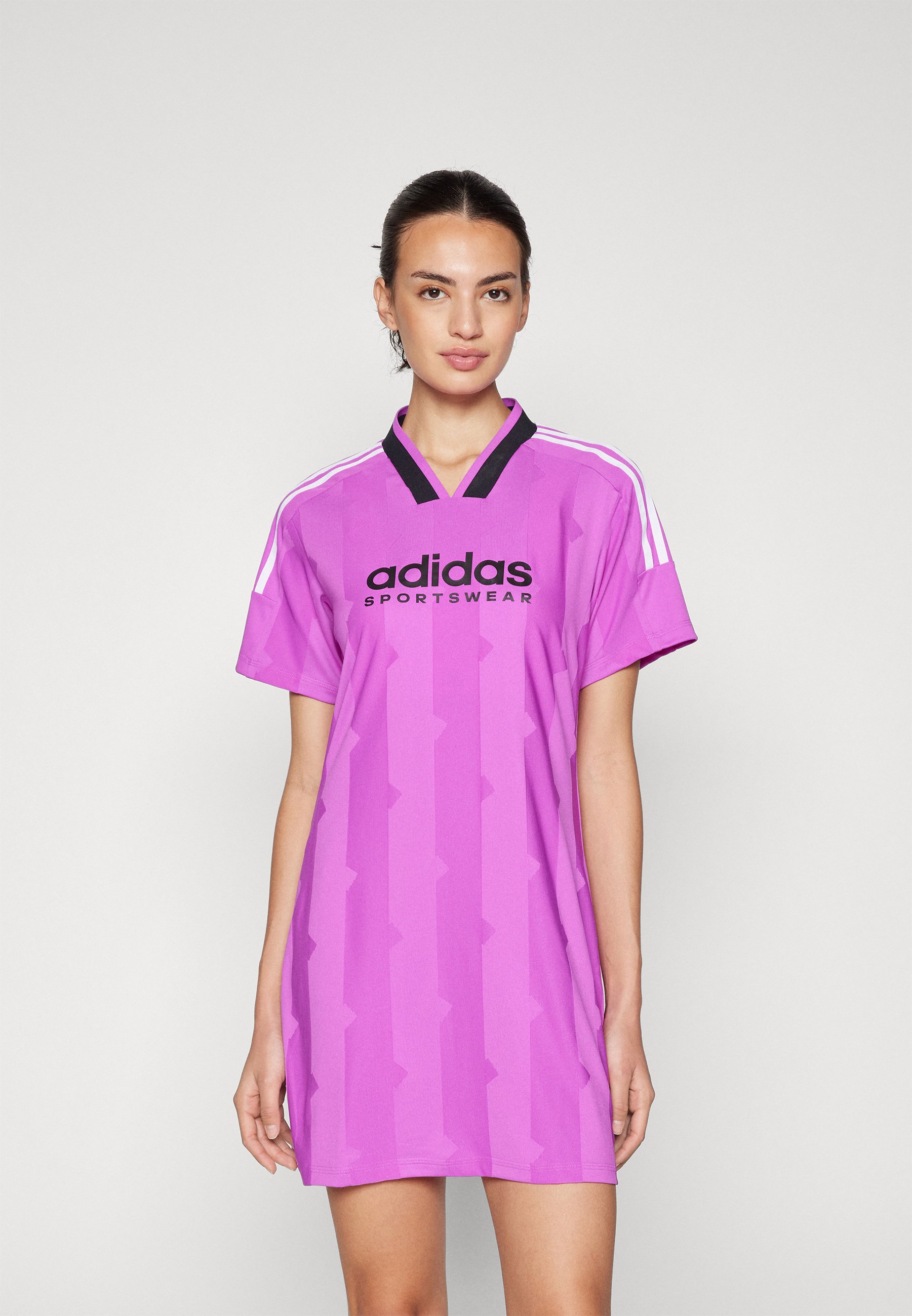 Dress Vestido Adidas Morado Adidas Sportswear TIRO CUT STRIPES TSHIRT DRESS  Vestido Ligero