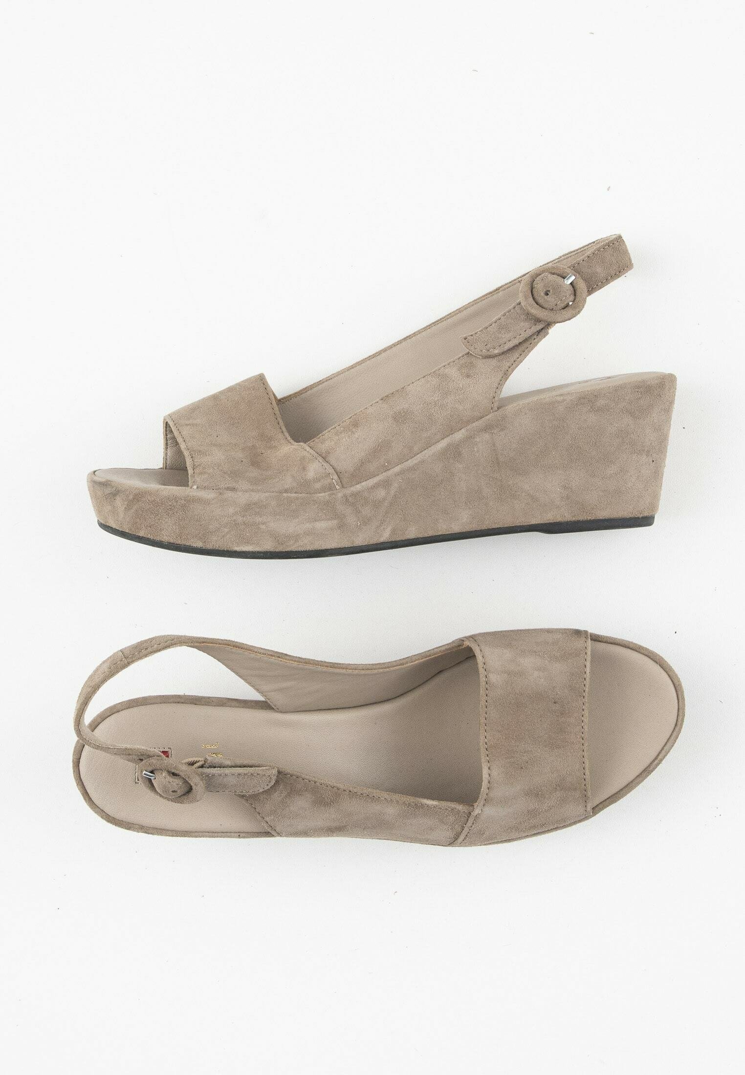 Högl Sandalen met sleehak - beige/Beige - Zalando.nl