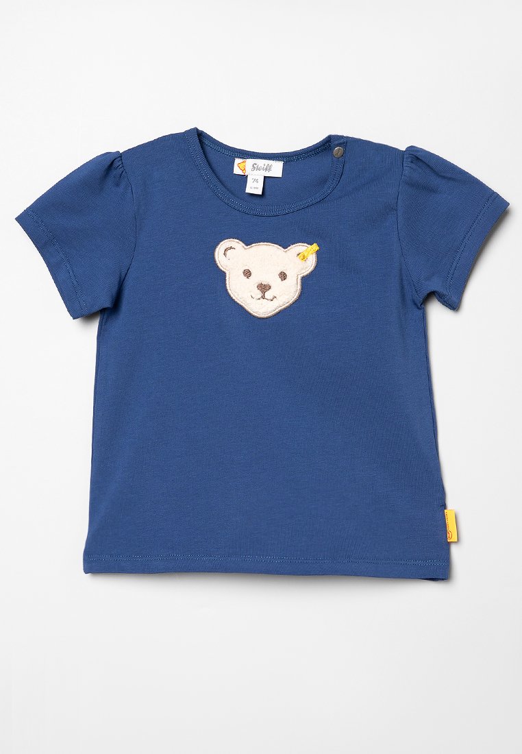Steiff T-shirt print blauw Steiff T-shirt print blauw