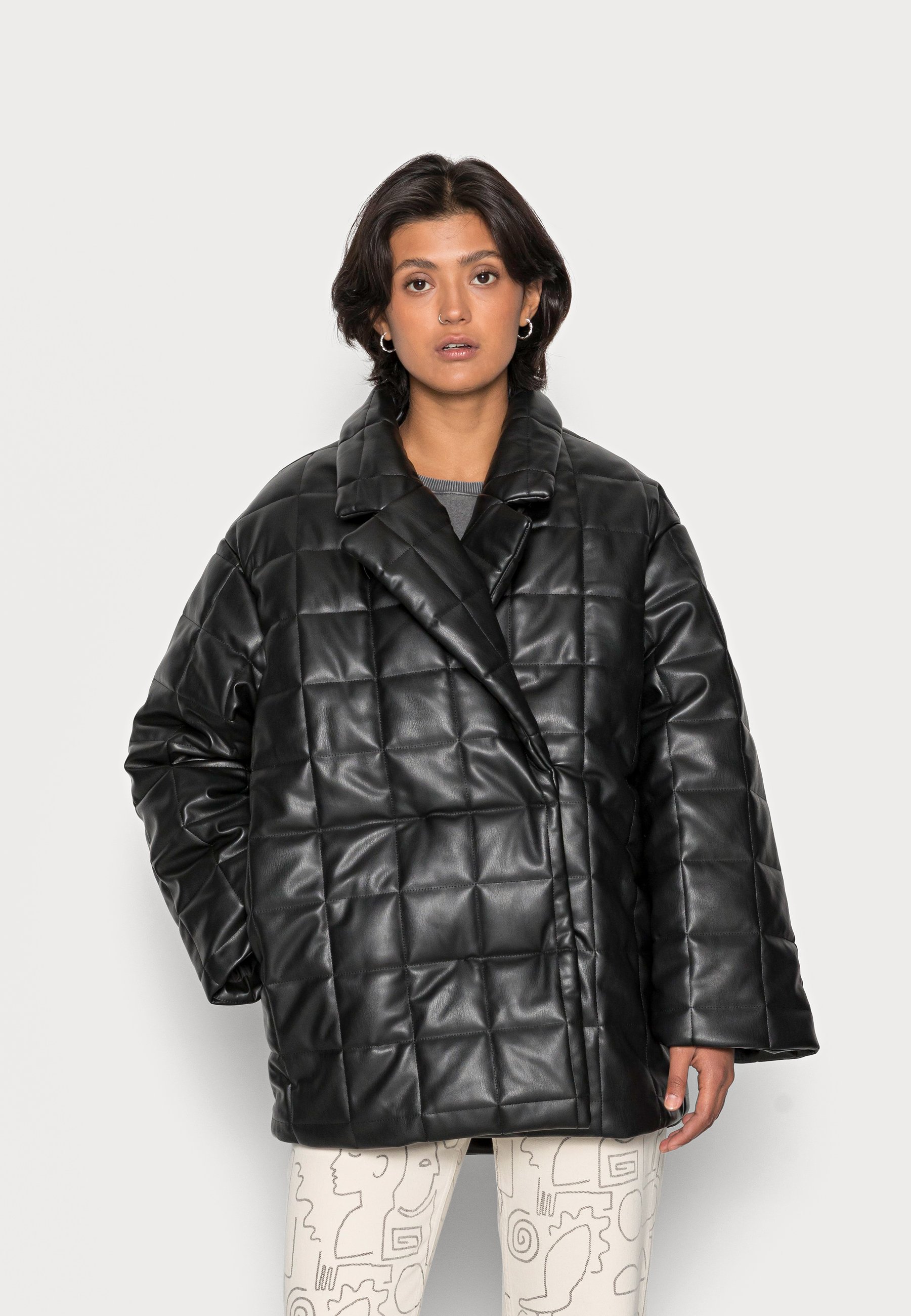 Monki Winter jacket - black dark/black 