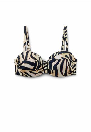 Calzedonia, SAVANNAH ZEBRA BANDEAU - Bikini pezzo sopra - print