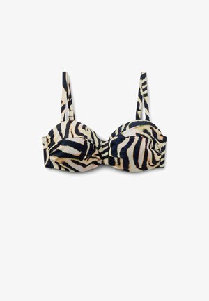 Calzedonia, SAVANNAH ZEBRA BANDEAU - Bikini pezzo sopra - print
