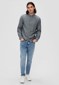 QS Overhemd - tiefblau