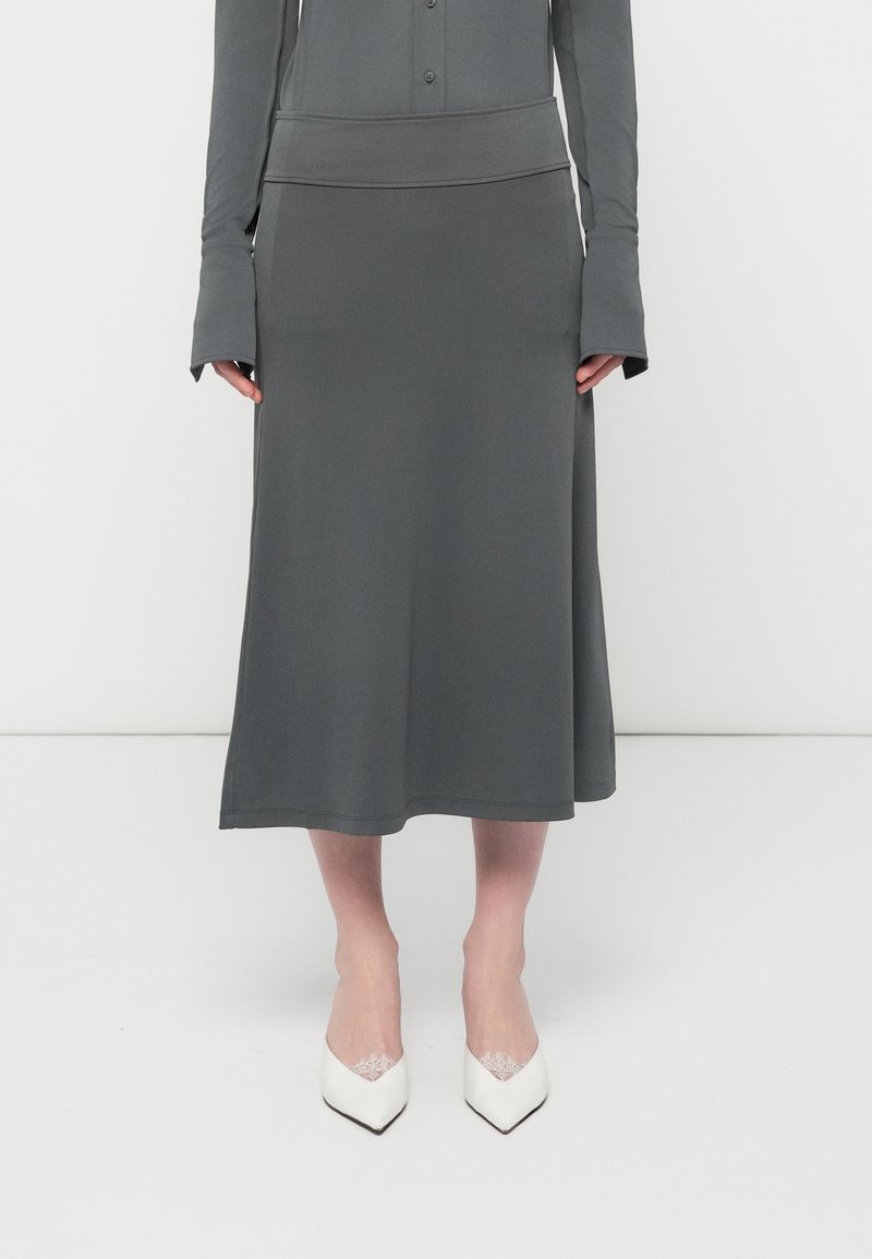 closed A-lijn rok groen