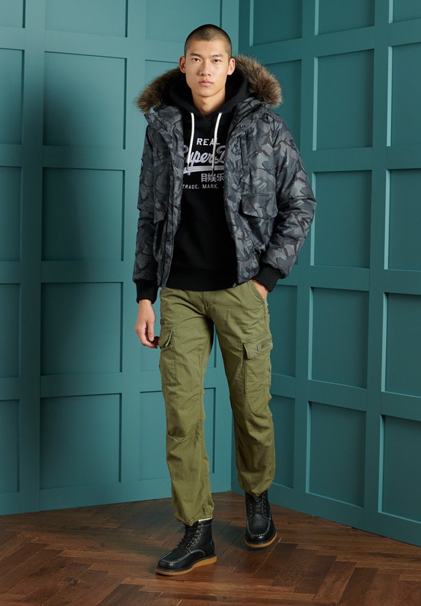 Superdry EVEREST - Giacca invernale - ink ticking/multicolore - Zalando.it