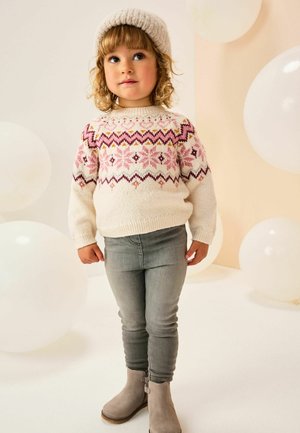 Next, REGULAR FIT - CHRISTMAS FAIRISLE  - Svetrík - ecru