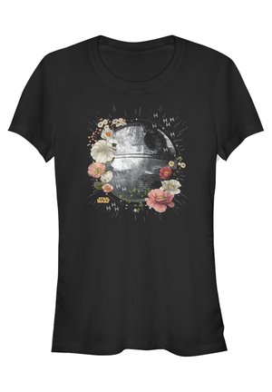 STAR WARS: CLASSIC FLORAL DEATH STAR - T-shirt imprimé - black