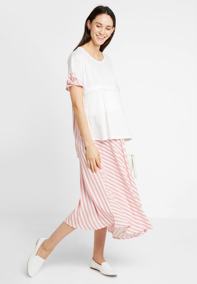 Gebe SKIRT BREEZE Maxiskjørt whitered Zalando.no Gebe SKIRT BREEZE - Maxiskjørt - white/red
