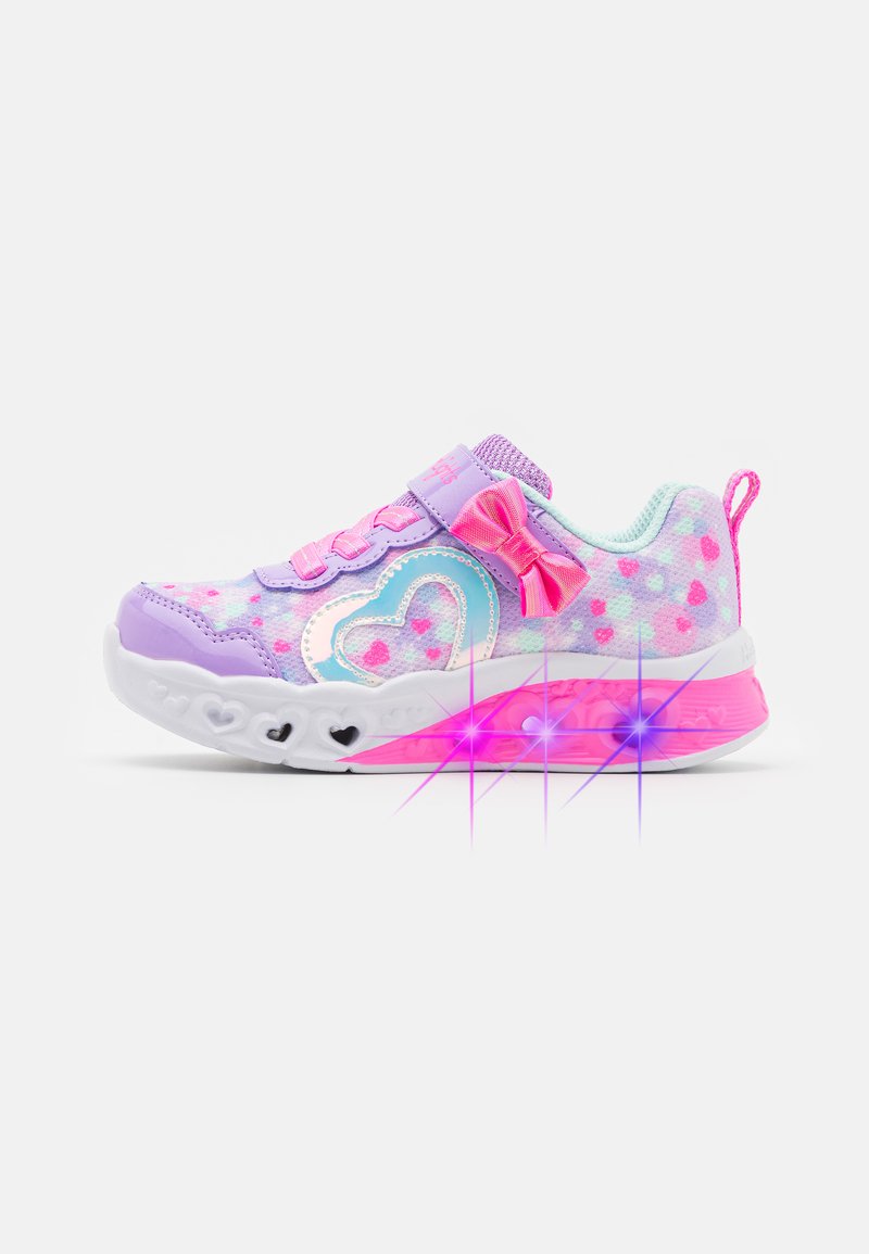 Skechers FLUTTER HEART LIGHTS Zapatillas lavender/hot pink/lila