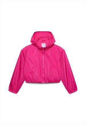 ANTIVENTO CON CAPPUCCIO - Giacca da mezza stagione - fucsia sport