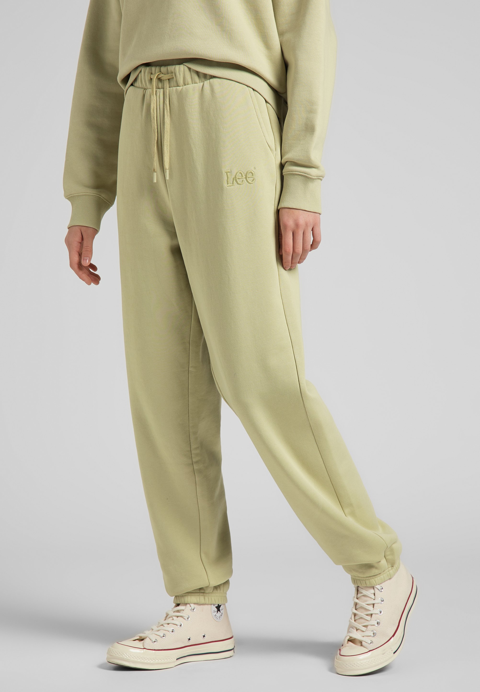Lee Pantaloni sportivi - mid bluegrass/beige - Zalando