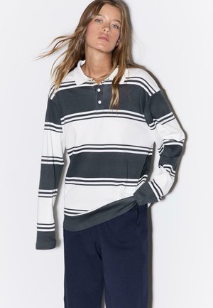 Polo majica - mottled dark grey