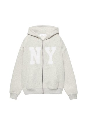 PRINTED  - Sweater met rits - grey