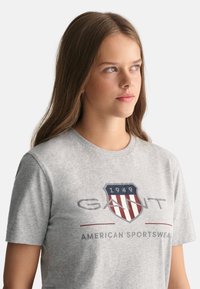 GANT ARCHIVE SHIELD UNISEX - T-shirts med print - light grey melange