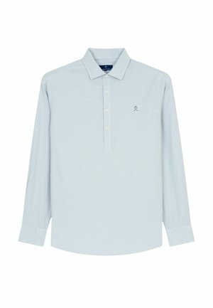 Harper & Neyer, POLO SWEATSHIRT LINEN - Langarmshirt - sky blue