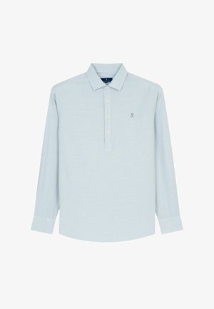 Harper & Neyer, POLO SWEATSHIRT LINEN - Top dugih rukava - sky blue