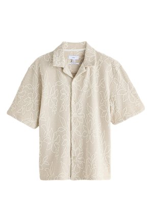 Next REGULAR FIT - TEXTURED SHORT SLEEVE - Hemd - neutral