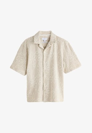 Next REGULAR FIT - TEXTURED SHORT SLEEVE - Hemd - neutral