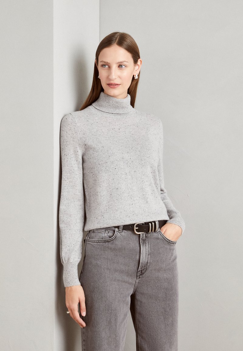Marks & Spencer ROLL Strikkegenser grey mix/grå Zalando.no