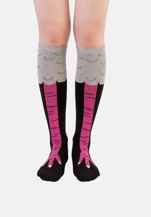 Mr Ukko CHICKEN LEG - Calcetines hasta la rodilla - short pink