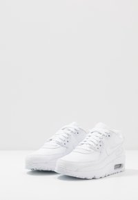 Nike Sportswear AIR MAX 90 UNISEX - Sneakers - white/metallic silver