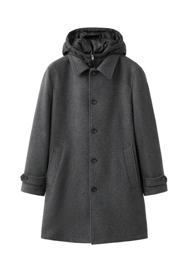 Mango Kort kappa / rock - grey/grå - Zalando.se