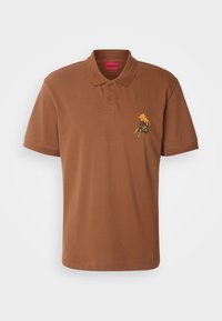 HUGO DIBLOSPOL - Poloskjorter - medium brown
