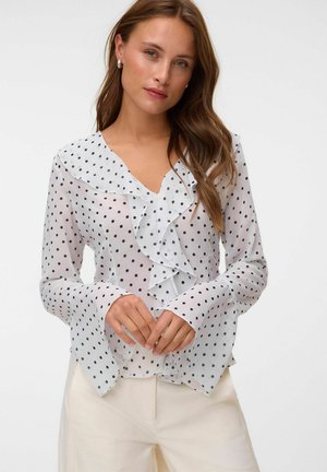 Vero Moda, BLOUSE VMWILLOW TOP - Blouse - snow white