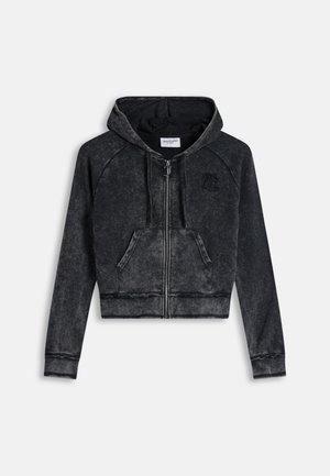 Juicy Couture, MADISON APPLIQU - Суитшърт с цип - black