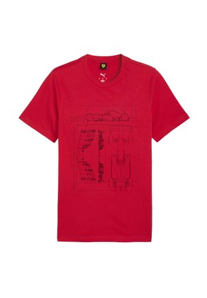 T-shirt imprimé - rosso corsa