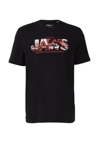 MIT JAWS - Apdrukāts T-krekls - schwarz