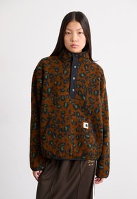 Carhartt WIP ELLIOT HIGH NECK LINER - Pulover iz flisa - camo leo/tamarind/black